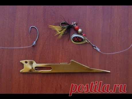 Приспособление для быстрого вязания узлов. fast knot tying  fish hooks