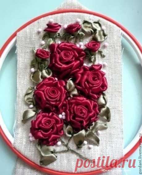 Прекрасная роза атласными лентами: мастер-класс Прекрасная роза атласными лентами: мастер-классАвтормaстер-клaссa Mаrinа.