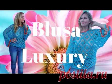 Blusa Luxury a Crochet 🌊 Parte Final