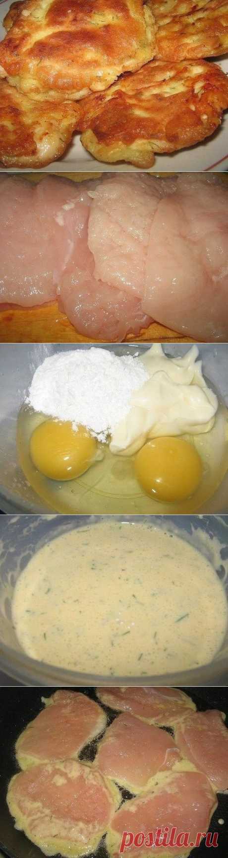 Как приготовить куриные отбивные в кляре с сыром. - рецепт, ингридиенты и фотографии