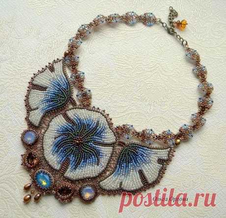 (330) Olga Orlova | Seed beads - Flowers &amp; Leaves | Бисероплетение, Ожерелья и Бисер