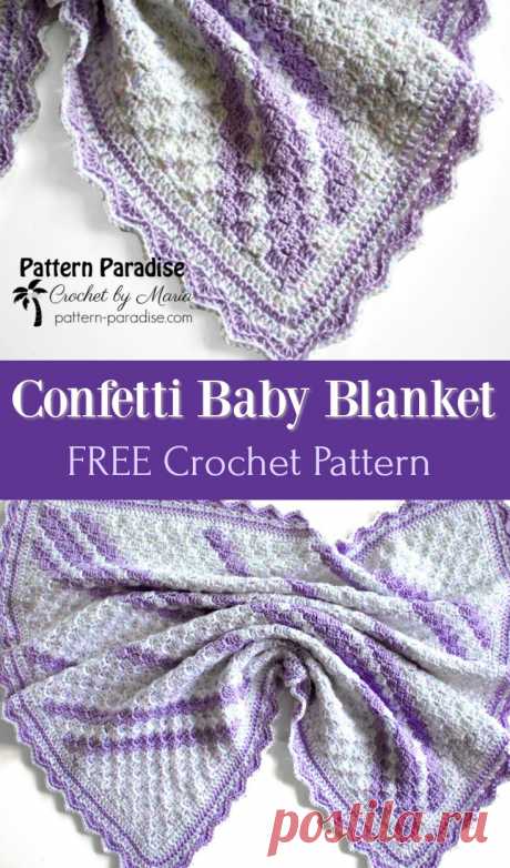 Free Crochet Pattern: Confetti C2C Baby Blanket - Pattern Paradise