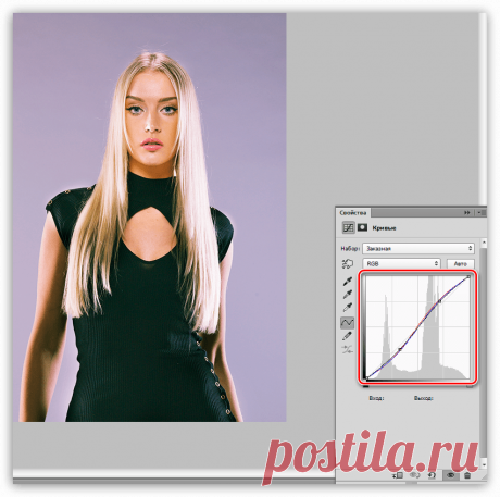 Работа с кривыми в Фотошопе