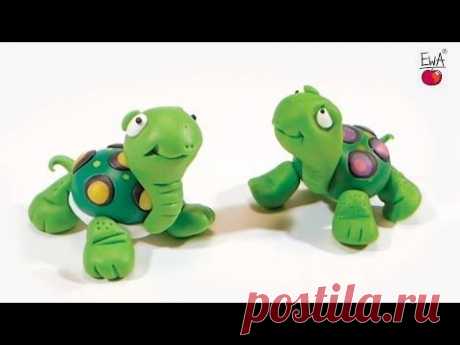 ŻÓŁW / TORTOISE-polymer clay tutorial-collab NerdECrafter - YouTube