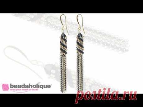 How to Make Tubular Peyote Stitch Tassel Earrings