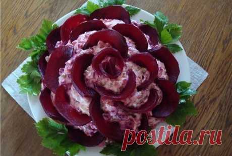 Салат "Черная роза" - Любимые рецепты
