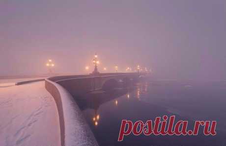 Троицкий мост утром Петербург b-16018.jpg (640×415)