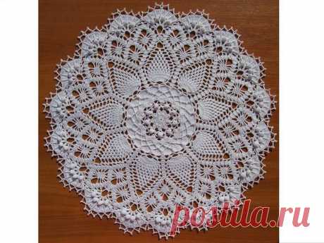 Салфетка "Doily" от Патрисии Кристофер. Крючком. Схема. / knittingideas.ru