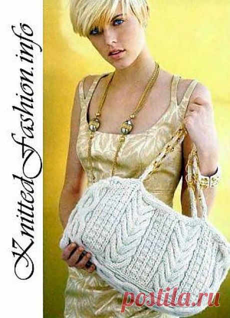 Сумка с витым узором - KnittedFashion.info