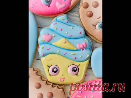 How to Make a Shopkins Cookie - Cupcake Cookie by Emma's Sweets