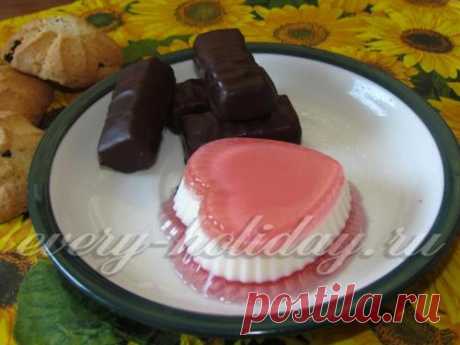 Желейный десерт "Сердечки": рецепт с фото