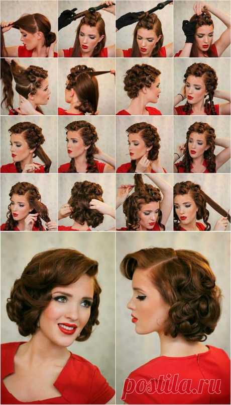 Stylish Retro Hairstyle Tutorials for Women | Beauty Tips, Hair Care