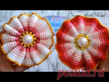 Цветы крючком. Мастер класс и схема. Crochet flowers