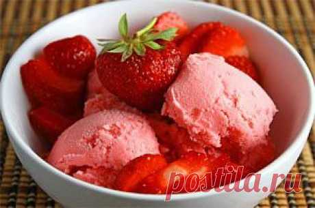 Клубничное мороженое на йогурте (фрозен йогурт) | IceCreamClub.ru