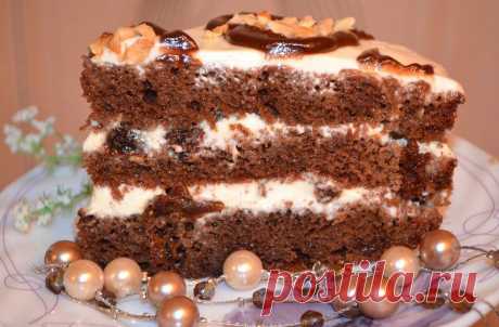 Шоколадный торт «Валентинка» с черносливом. Автор Natasha Chagay