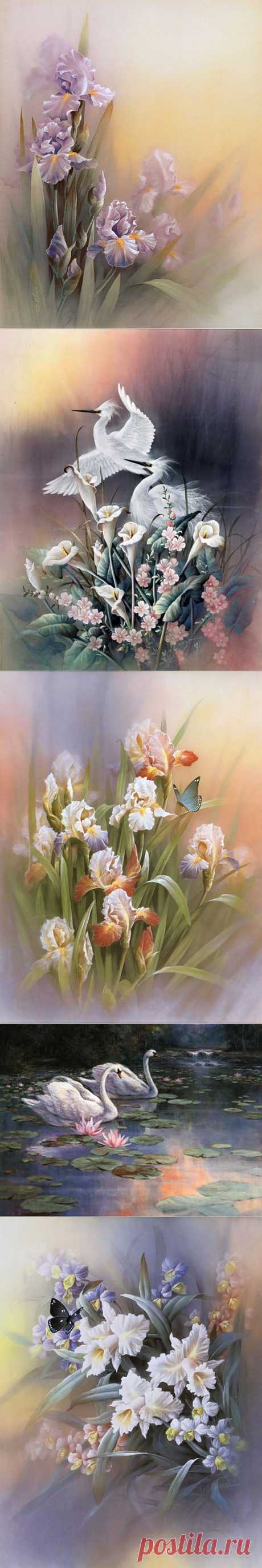 Нежные краски художника T.C.Chiu.