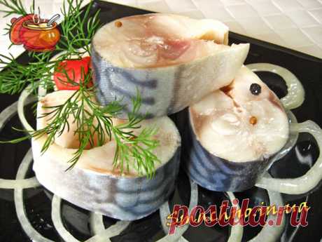 Соленая скумбрия (сельдь) в маринаде / Рецепты приготовления закусок с пошаговыми фотографиями