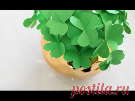 How to Make Paper Four Leaf Clovers