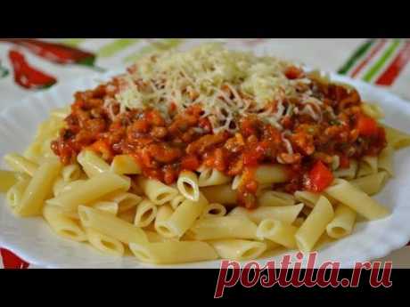 Макароны по-испански с соусом Болоньезе - Pasta con Salsa Boloñesa!