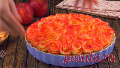 ПИРОГ с РОЗАМИ из ЯБЛОК 🍏🌺🍎 Рецепт Супер Мега Роскошного Десерта!