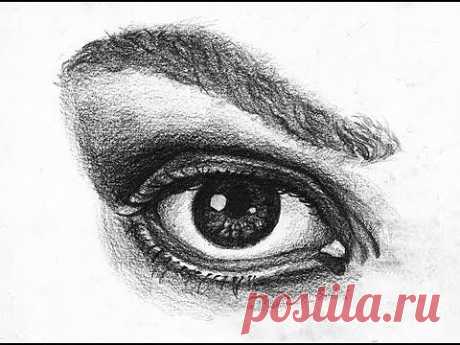 Comment dessiner un oeil réaliste? - How to draw a realistic eye? - YouTube