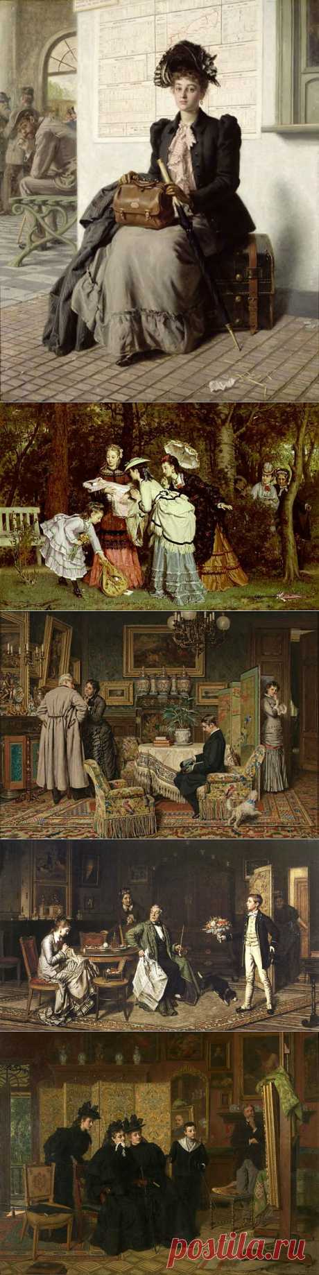 Художник Evert Jan Boks (1838-1914).