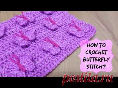 How to crochet butterfly stitch? | !Crochet!