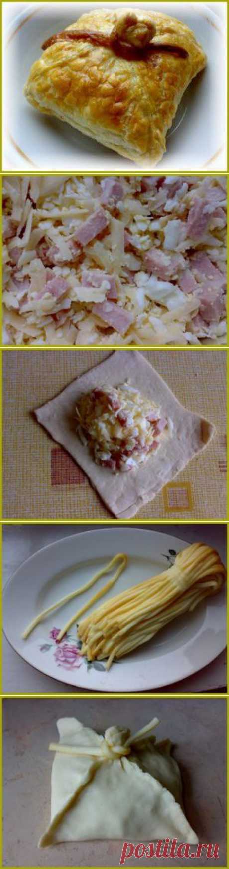 Пирожки из слоеного теста с сыром. | Простые рецепты.