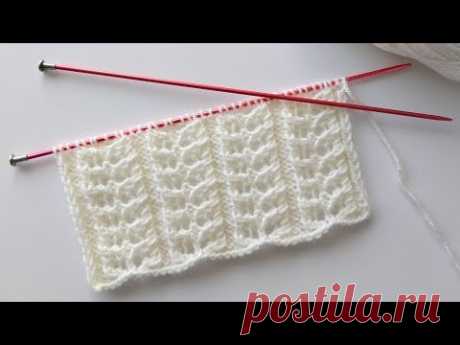 Bahar Dalları İki Şiş Örgü Modeli ❖ Bayan Yelek Modelleri ❖ Yelek Örnekleri ❖ Knitting Patterns