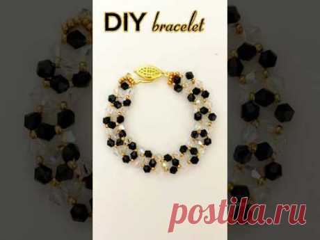 Jewelry making with beads. Easy beaded bracelet #shorts #diy
