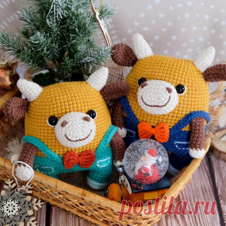 PDF Бычок Фофо крючком. FREE crochet pattern; Аmigurumi animal patterns. Амигуруми схемы и описания на русском. Вязаные игрушки и поделки своими руками #amimore - корова, коровка, телёнок, бык, бычок.