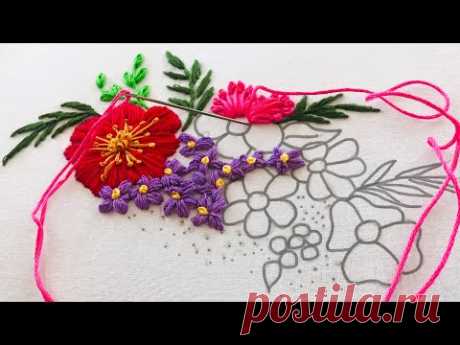 Hand Embroidery: Hoop Flower Embroidery