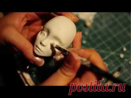 ***BJD sculpting vlog part 15B*** Sculpting eyes!