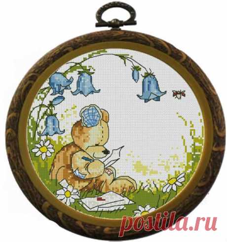 Teddy Bear Cross Stitch PDF Pattern Download Cross Stitch | Etsy