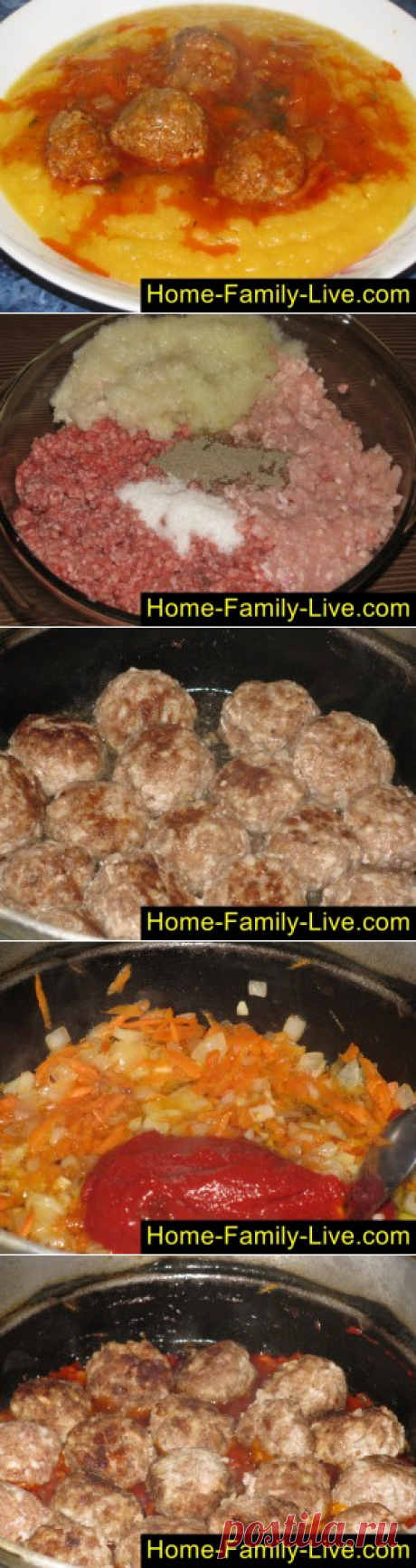 Тефтели в томатном соусе/Сайт с пошаговыми рецептами с фото для тех кто любит готовить