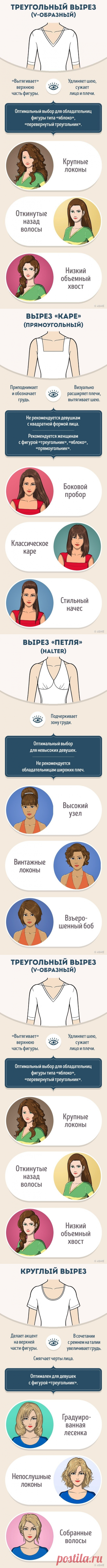 Как правильно сочетать прическу и вырез на платье