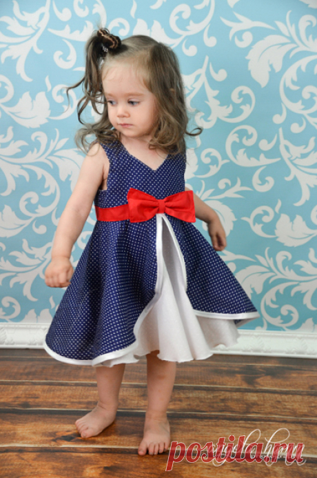 Kinley's Cascading Flounce Top &amp; Dress. PDF sewing pattern for toddler girl sizes 2t - 12. - Simple Life Company