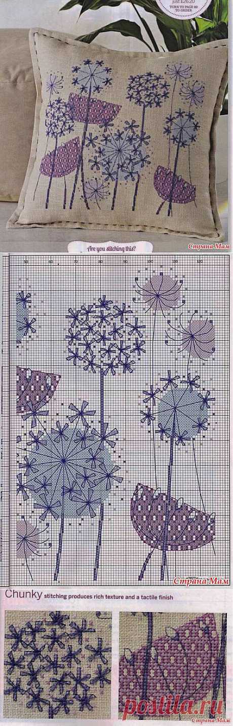 Вышивки на подушках.: Дневник группы &quot;Клуб рукоделия&quot; - Страна Мам
