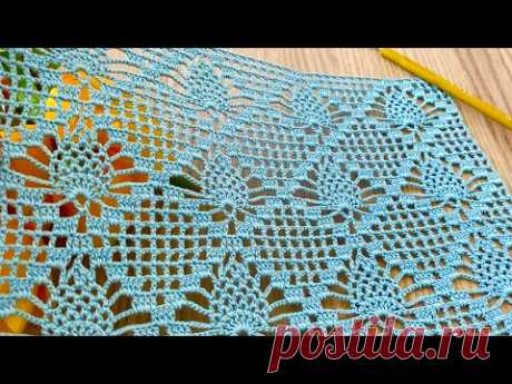 How to Make Crochet Very Stylish and Beautiful Pineapple and Diamond Patterned Blouse Model