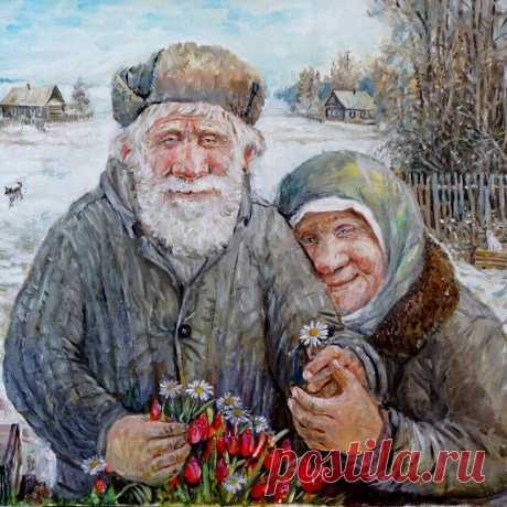 Галерея &quot;Счастье&quot; 

Жили-были дед да баба... 
Художник Леонид Баранов