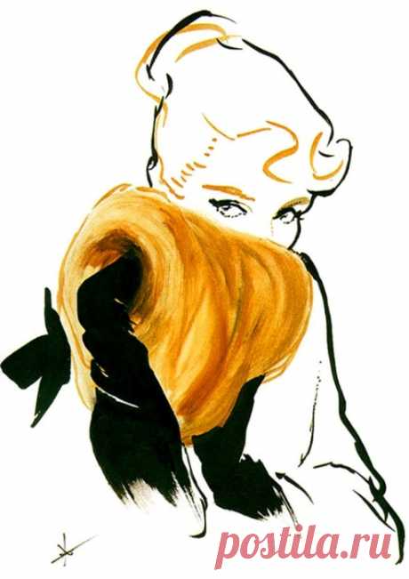 Величайший иллюстратор французской моды Рене Грюо / Rene Gruau (1909-2004).
