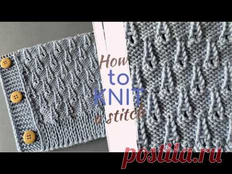 ☔️Капли Дождя: Как Вязать Нежный Узор для Кардигана☔️Gentle Raindrops: How to Knit an Easy Pattern