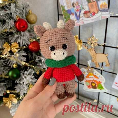 Вязаный бычок схема амигуруми | Hi Amigurumi