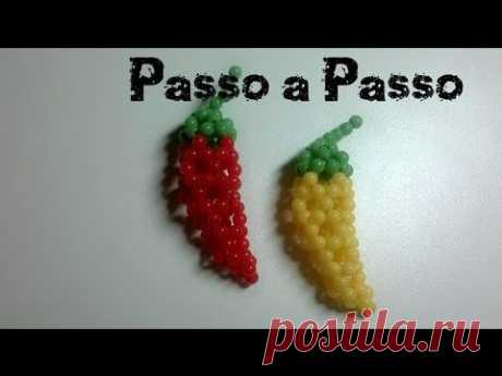 Pimenta de miçangas Passo a Passo