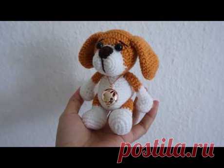 Little puppy crochet pattern - YouTube