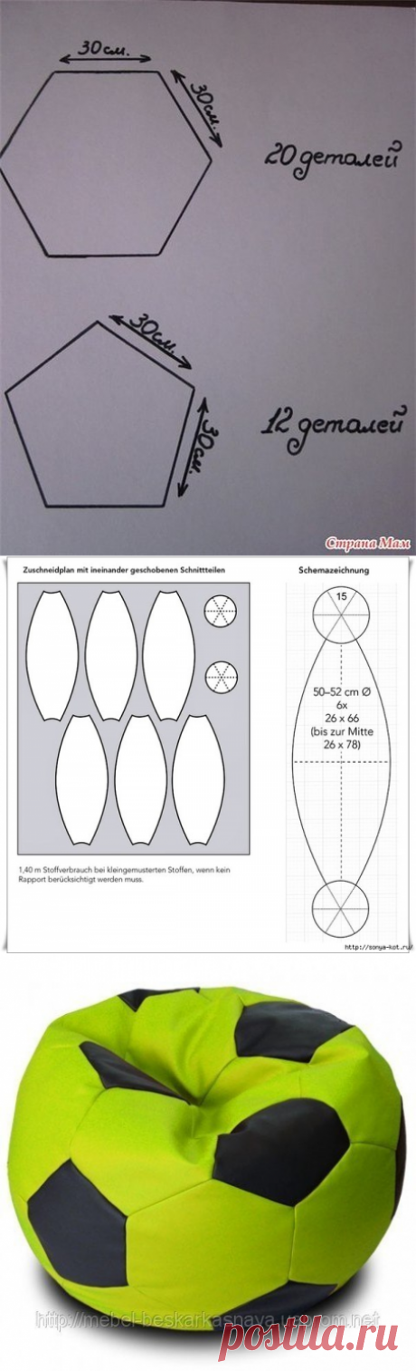 Кресло мешок: делаем сами — Сделай сам, идеи для творчества - DIY Ideas