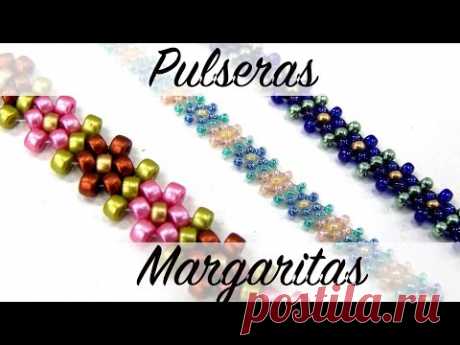 Pulsera Margaritas con Rocallas