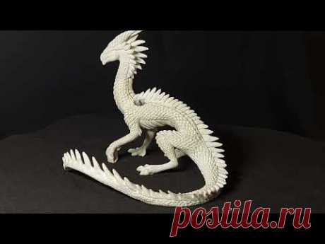 Делаю чешую будущему дракону| Процесс работы | Скульптура из полимерной глины