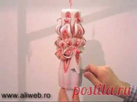 Confectionare lumanari nunta/botez sculptate - Carved Candles