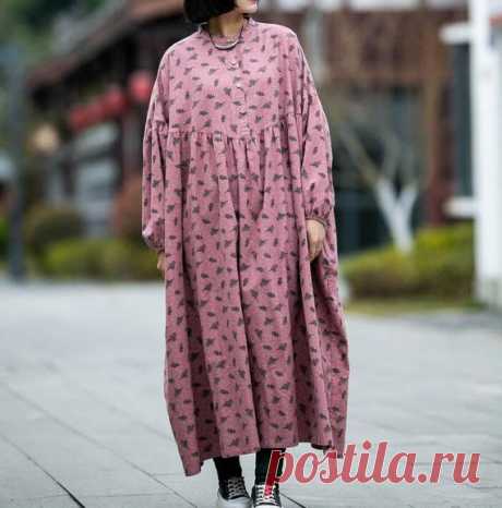 Women cotton Oversized Dresses bat Sleeves Dress boho long | Etsy The first button can be opened, the other buttons are decoration 【Fabric】 cotton no Lining 【Color】 pink, blue 【Size】 Shoulder width is not limited Bust 190cm / 74 Shoulder + sleeve length 66cm / 26 Cuff circumference 24cm/ 9 Length 132cm / 51  Washing & Care instructions: -Hand wash or gently